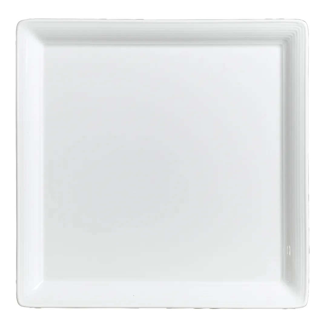 Steelite 6300P103 - Square Embossed Porcelain Tray, 11.5" x 11.5", Oven Safe 465°F/239°C - 6/Case