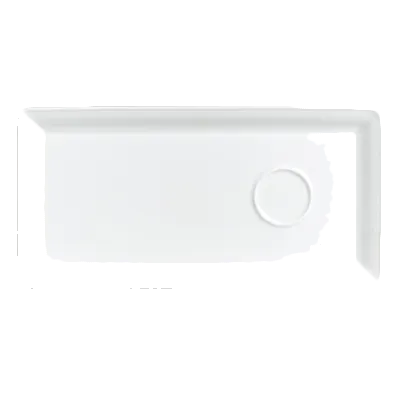 Steelite 6300P104 Rectangular Porcelain Tray With Well Aura 9.5" X 4.75" Oven Safe 465°F - 24/Case