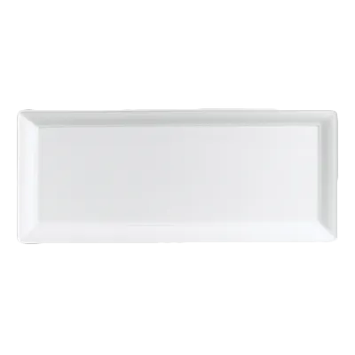 Steelite 6300P105 - Rectangular Porcelain Tray, 10.625" x 5.5", Oven Safe 465°F - 24/Case