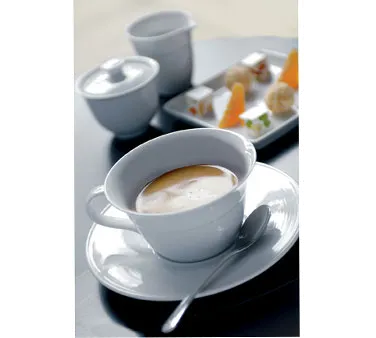 Steelite 6300P109 - Porcelain Tray, Aura, 5.75" x 5.75" x 1.0", 22 oz, Oven Safe to 465°F - 24/Case