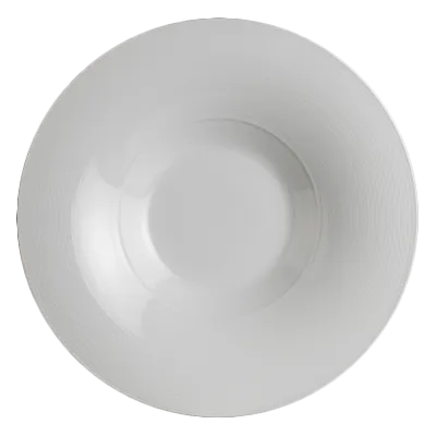 Steelite 6300P594 - Aura Porcelain Round Pasta Plate, 11.25" Diameter, 5.75 oz, Deep Rim - 1 Dozen