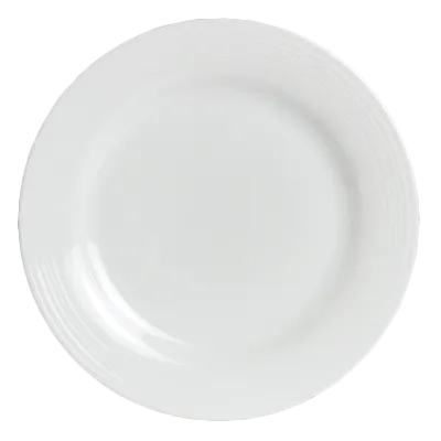 Steelite 6305P601 Round 11.25" Porcelain Dinner Plate, Wide Rim, Oven Safe to 465°F - 12/Case