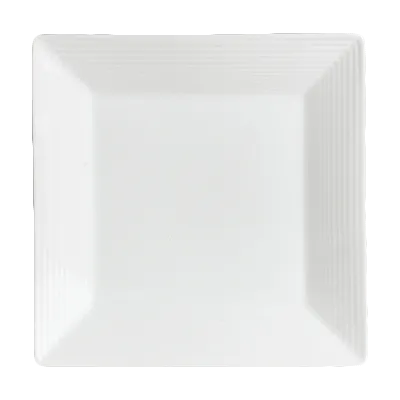 Steelite 6305P692 - Square Porcelain Plate 9.5" x 9.5", Deep Rim, Virtuoso 465°F Oven Safe - 24/Case