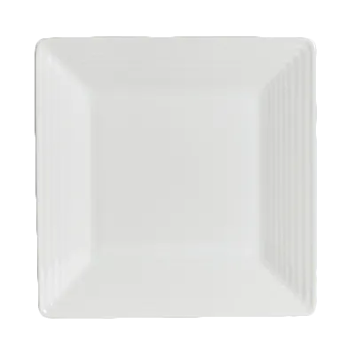 Steelite 6305P694 Square Porcelain Plate, 6.75" x 6.75", Deep Rim, Oven Safe to 465°F - 24/Case