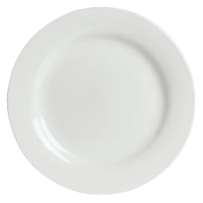 Steelite 6306P703 Buffet Plate, 9.5" Round Porcelain Rim, Oven Safe 465°F, Concerto Style - 24/Case