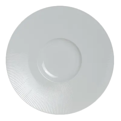 Steelite 6314P1000 12" Round Porcelain Plate, Rim, Oven Safe to 465°F, Sonata & Rene Ozorio - 6/Case