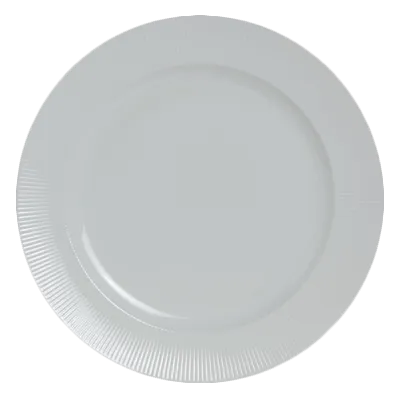 Steelite 6314P1011 11.25" Round Porcelain Plate with Wide Rim, Oven Safe to 465°F - 1 Dozen