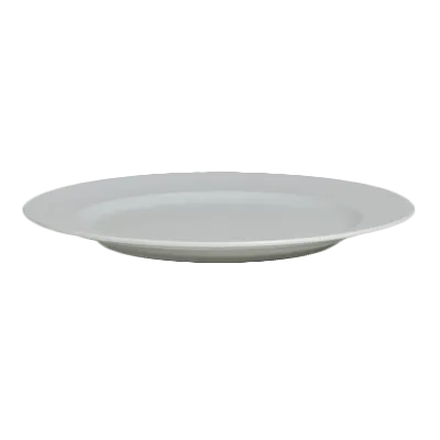Steelite 6314P1015 - 6.75" Round Porcelain Plate, Wide Rim, Oven Safe to 465°F - 24/Case