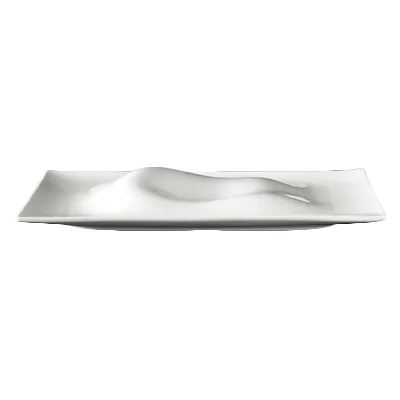 Steelite 6315P1201 Landscape Rectangular Porcelain Plate, 11.5" x 8.125", Oven 465°F/239°C - 6/Case