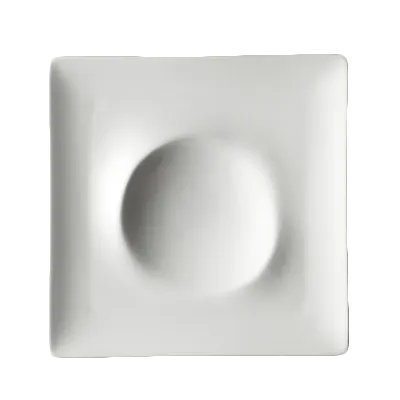Steelite 6315P1206 Landscape Square Porcelain Plate, 5.5" x 5.5", Rim, Oven Safe 465°F - 1 Dozen