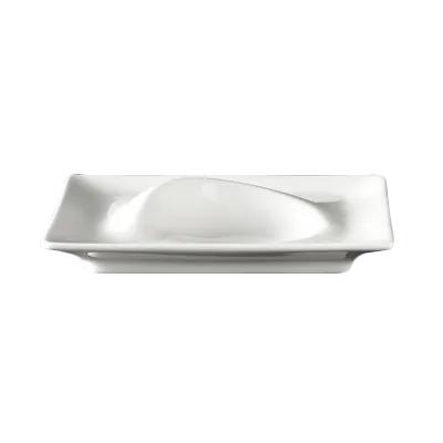 Steelite 6315P1207 - Porcelain Square Plate 7.75" x 7.75", Narrow Rim, Oven Safe To 465°F - 1 Dozen