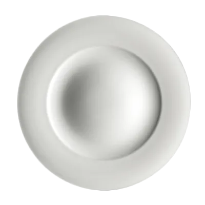 Steelite 6315P1210 - 12" Round Porcelain Plateau Plate, Oven Safe to 465°F/239°C - 6/Case