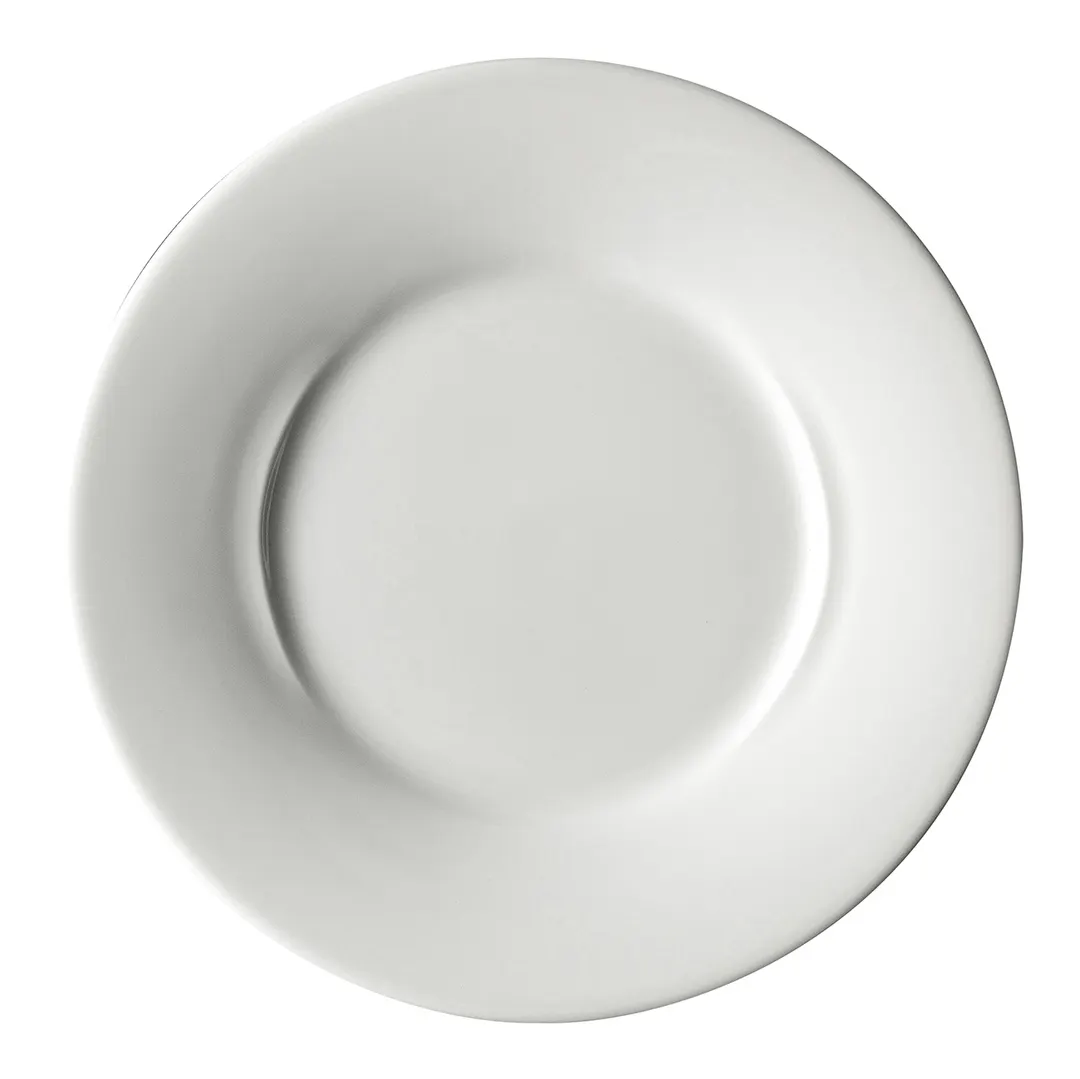 Steelite 6321P1303 Bread Plate, 6.5" Porcelain, Wide Rim Folio, Oven Safe to 465°F/239°C - 24/Case