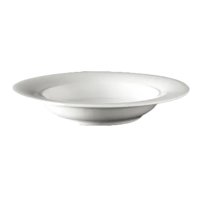 Steelite 6321P1304 - 11" Round Porcelain Plate, 30.5 oz, Wide Rim, Oven Safe to 465°F - 6/Case