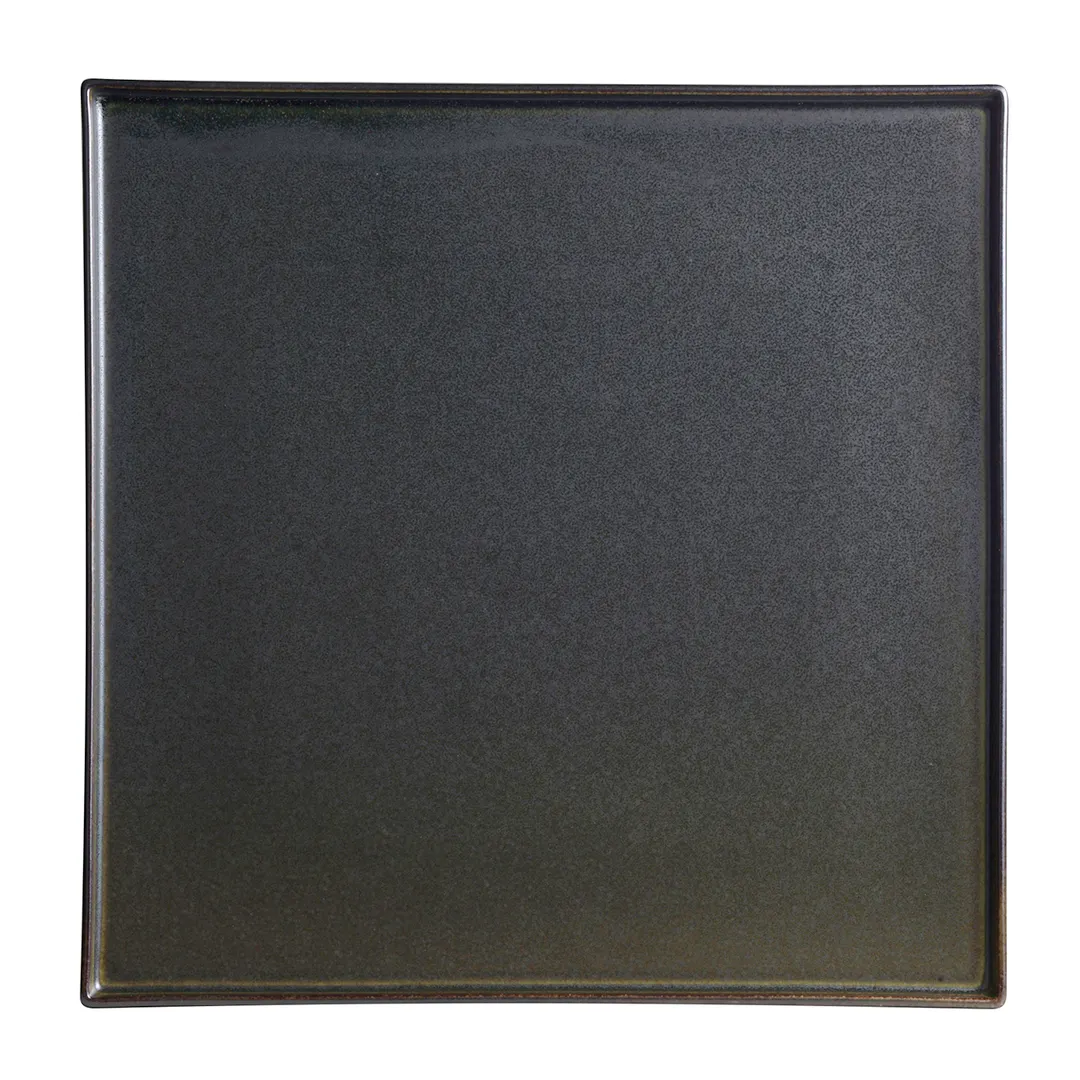 Steelite 6413MY016 Square China Tray, 11" Slate Porcelain, Wabi Sabi Design - 6/Case