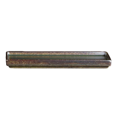 Steelite 6413MY019 - Rectangular Slate Porcelain Tray 6" x 3", Wabi Sabi by Rene Ozorio - 1 Dozen