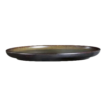 Steelite 6413MY021 Round Porcelain Tray, 6" Slate Wabi Sabi Finish, Round Shape - 1 Dozen