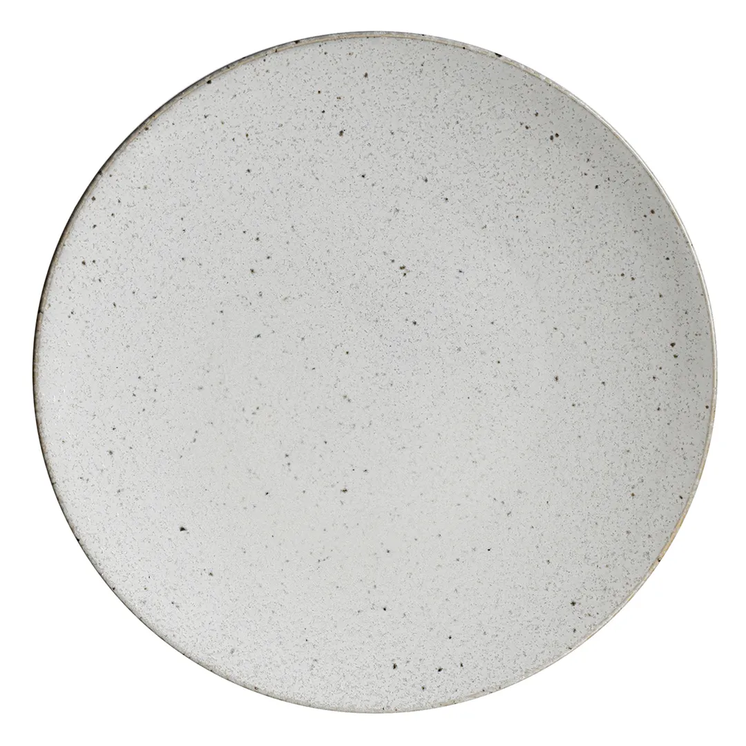 Steelite 6415MY008 Coupe Plate, 9.5" Wabi Sabi Lichen Rene Ozorio Porcelain Coupe Rim - 6/Case