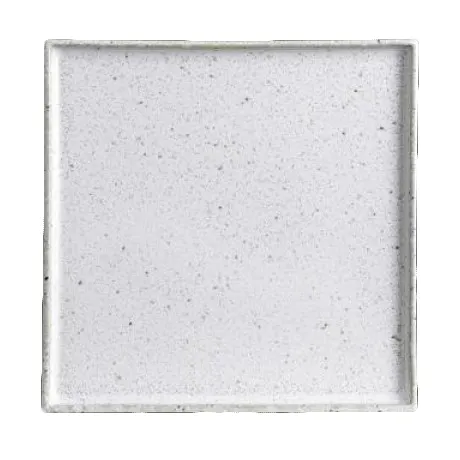 Steelite 6415MY017 Square Porcelain Tray, 6" x 6" Wabi Sabi Lichen Finish - 1 Dozen