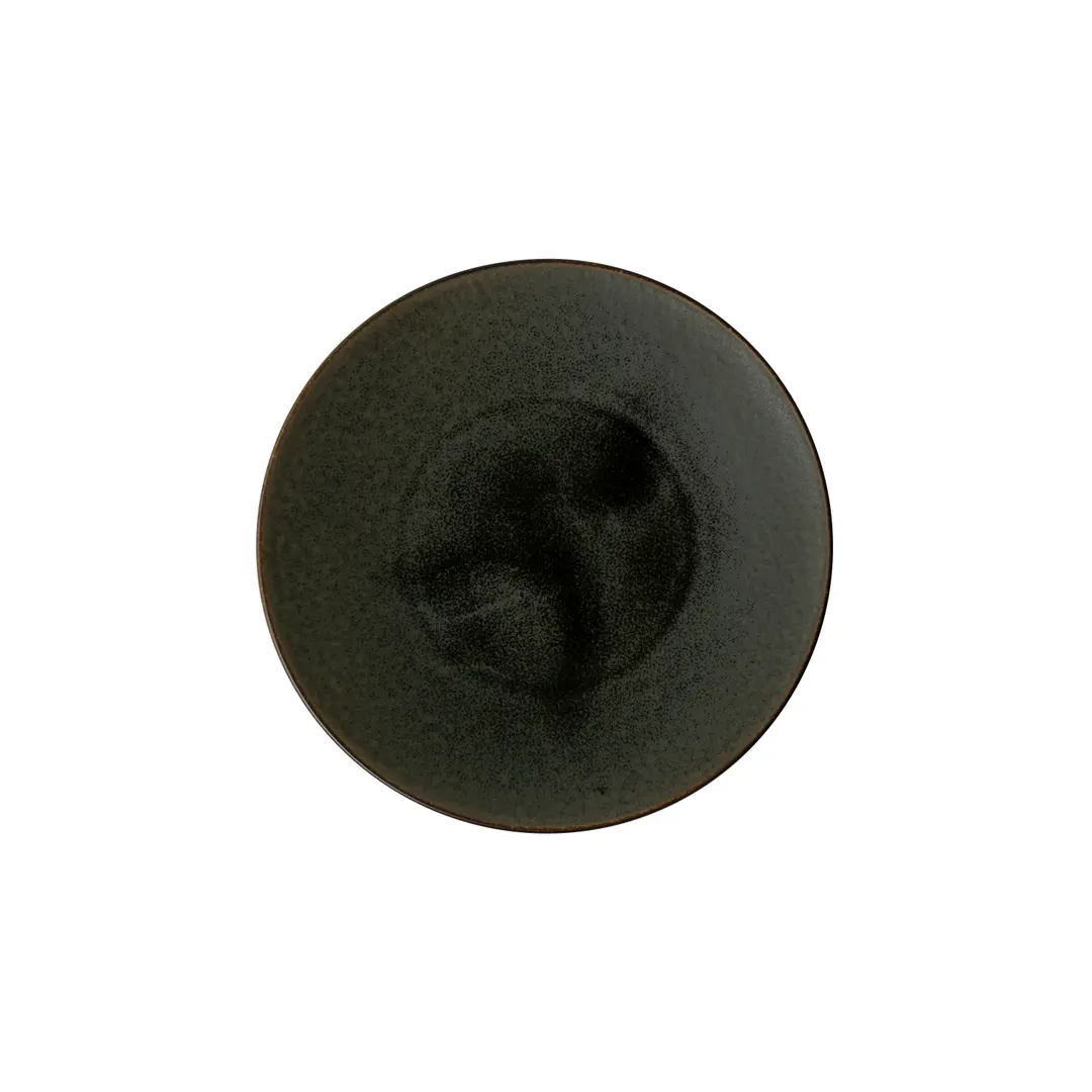 Steelite 6418MY033 Coupe Plate, 8.25" Round Porcelain, Wabi Sabi Kelp By Rene Ozorio - 1 Dozen