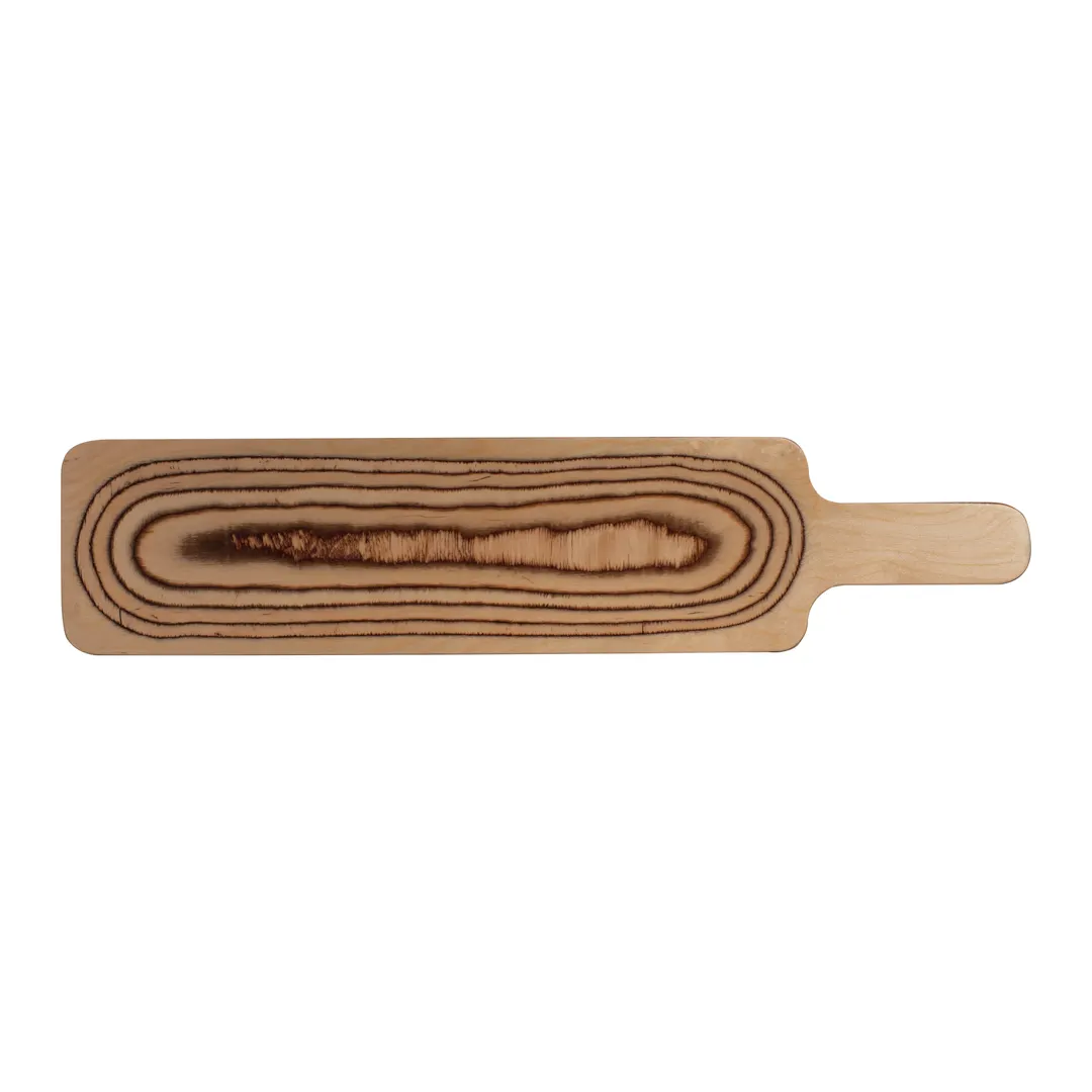 Steelite 6525DL009 Rectangular Serving Board, 22.75" x 5.125", Wood, Handle, Maritime - 6/Case