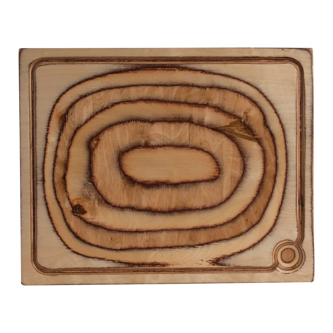 Steelite 6525DL011 - Rectangular Wooden Tray, 14.125" x 11.75", Maritime, No Handle - 6/Case