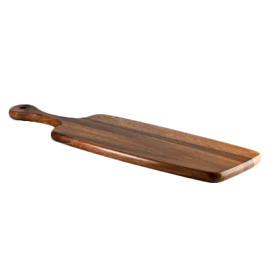 Steelite 6525T191 - Wood Serving Board, 20.5" x 6.25", With Handle, Hand Wash Only - 1 Dozen