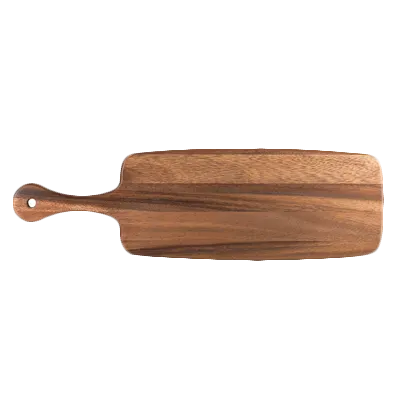 Steelite 6525T191 - Wood Serving Board, 20.5" x 6.25", With Handle, Hand Wash Only - 1 Dozen