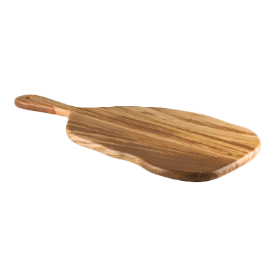 Steelite 6525TW301 - Oblong Wooden Serving Board, 15" x 7.75", With Handle - 6/Case