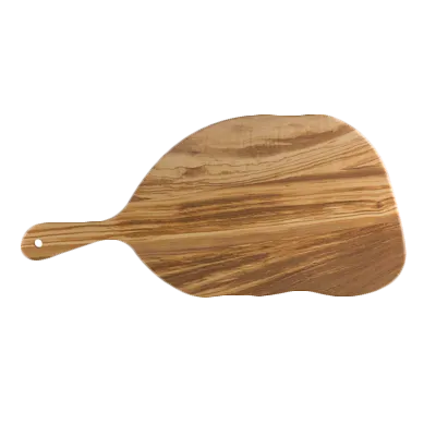 Steelite 6525TW301 - Oblong Wooden Serving Board, 15" x 7.75", With Handle - 6/Case