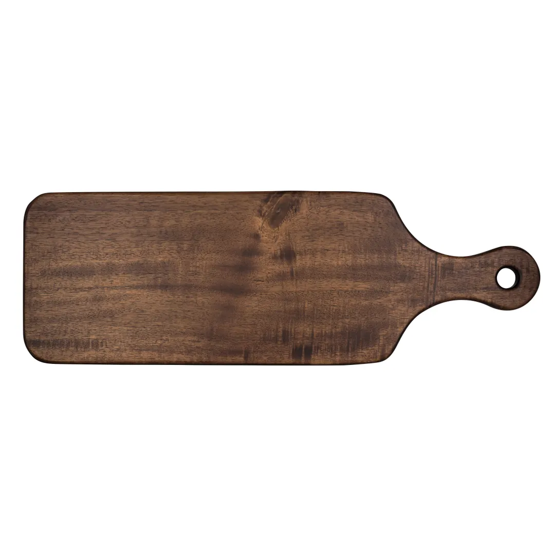 Steelite 6525TW315 - Rectangular Wooden Serving Board, 18" x 6", With Handle, Hand Wash - 1 Dozen