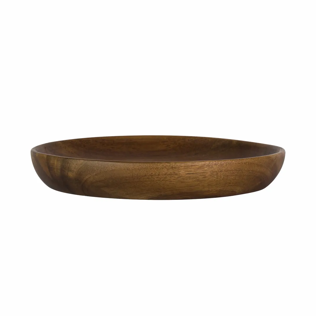Steelite 6525TW316 - Wooden Round Platter, 11.0" x 1.25" Thick, Hand Wash, No Handle, 6/Case
