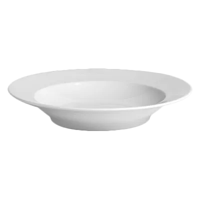 Steelite 6631V500 - Deep Dish 12.5" Porcelain Plate, 24 oz, Sancerre, Rim, Oven Safe 660°F - 1/Case