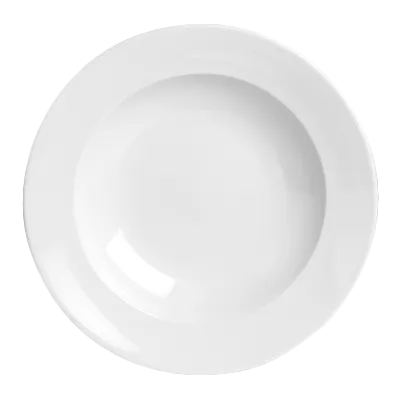 Steelite 6631V500 - Deep Dish 12.5" Porcelain Plate, 24 oz, Sancerre, Rim, Oven Safe 660°F - 1/Case