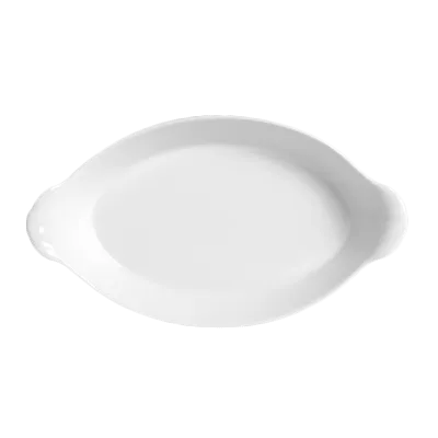 Steelite 6634V699 - Oval Gratin Dish, 24 Oz, 11.25" x 6.25" Porcelain, Oven Safe To 660°F - 6/Case