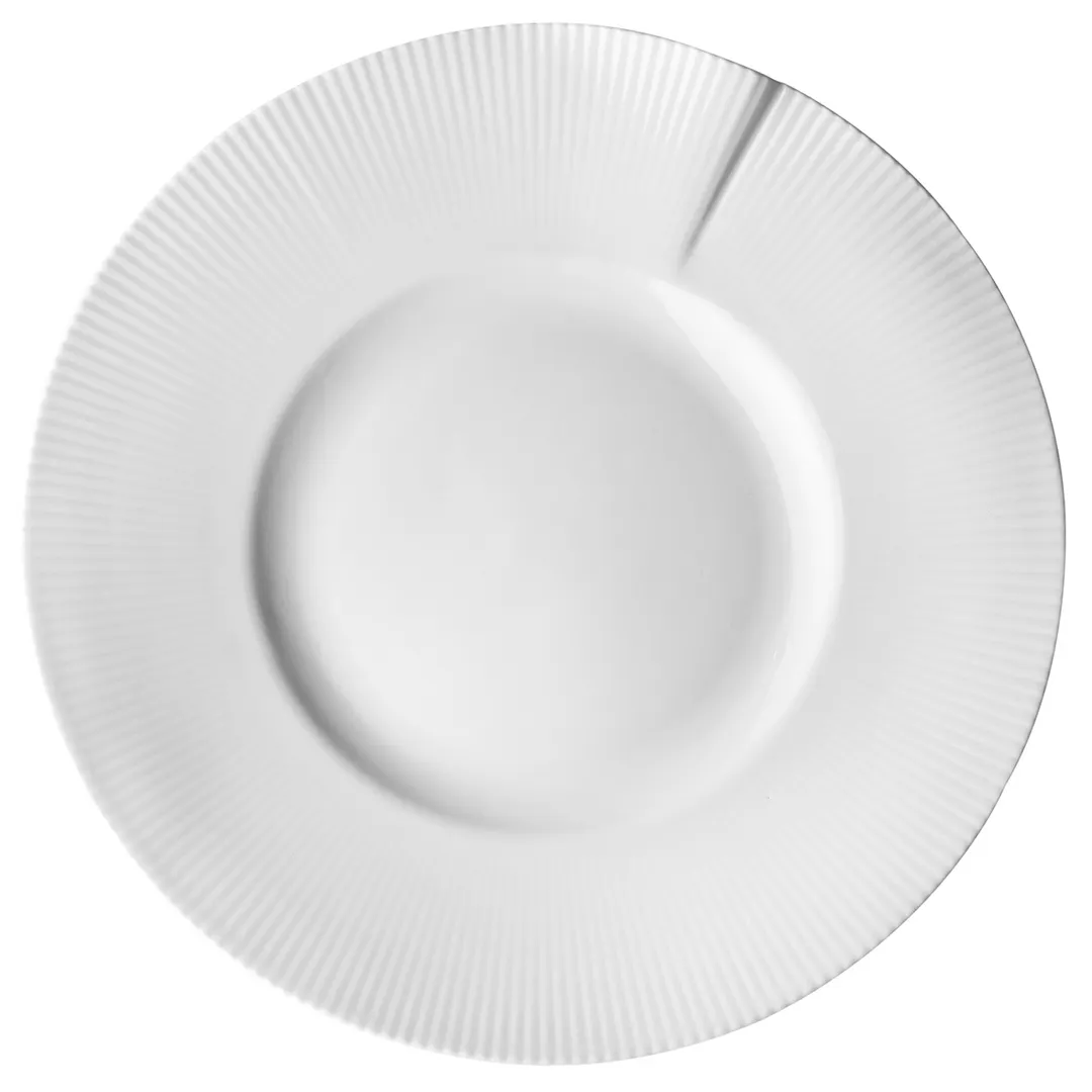 Steelite 6677V183 - 11.5" Round Porcelain Plate Canopee Wide Rim Oven Safe 660°F/347°C - 3/Case