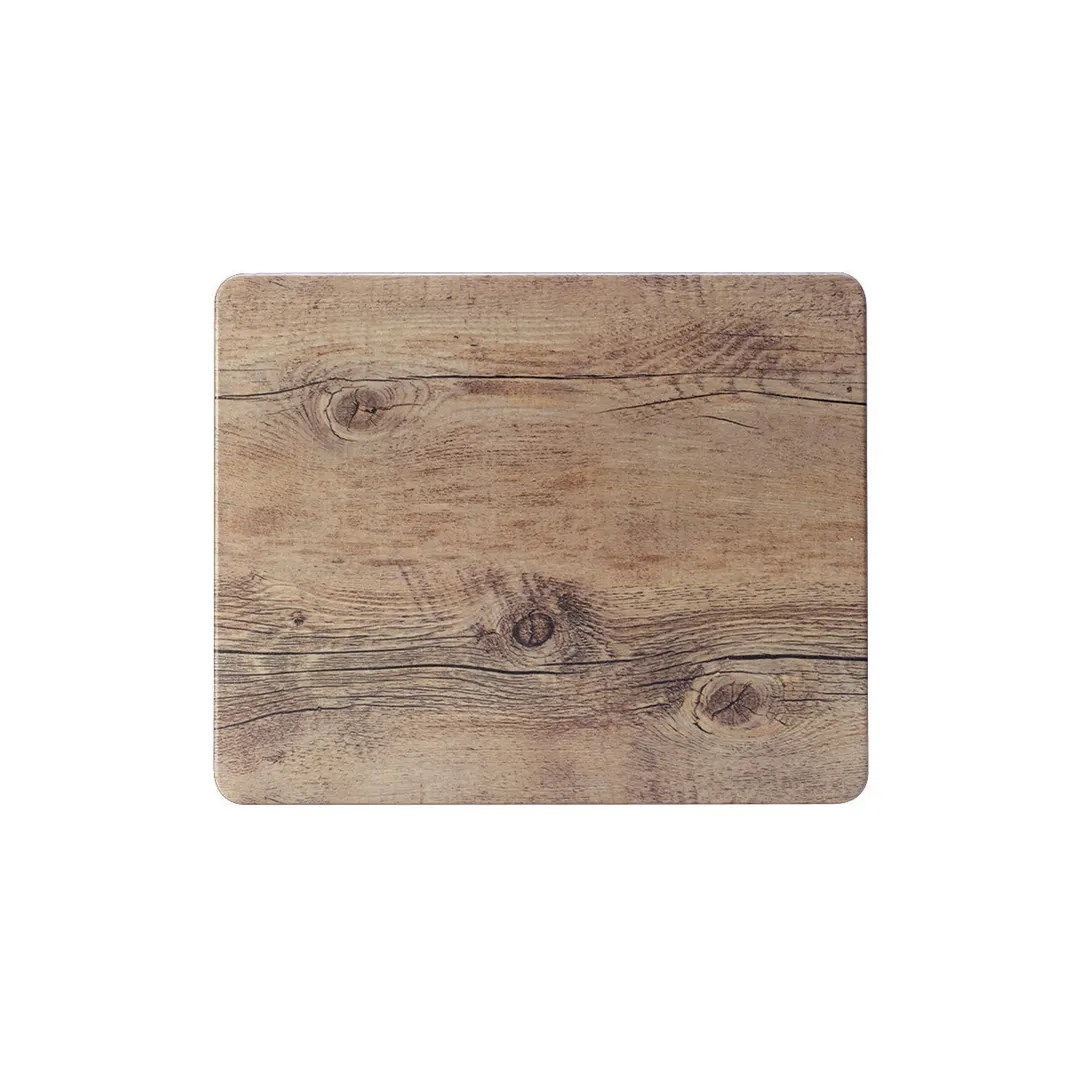 Steelite 68A351EL592 Plastic Platter, 12-3/4" x 10-1/2" Rectangular Melamine Driftwood Brown, - 1 Dozen