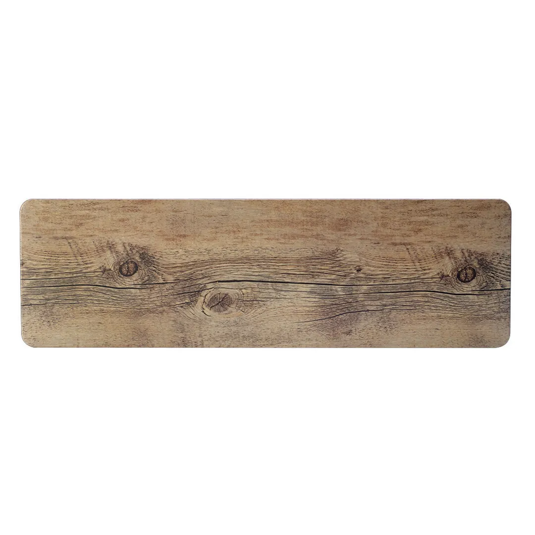 Steelite 68A351EL596 Plastic Serving Platter, 21" Rectangular Melamine, Brown Finish - 1 Dozen