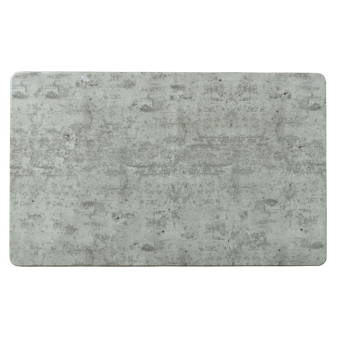 Steelite 68A601EL590 Rectangular Melamine Platter, 21" x 12-3/4", Gray Concrete Look - 6/Case