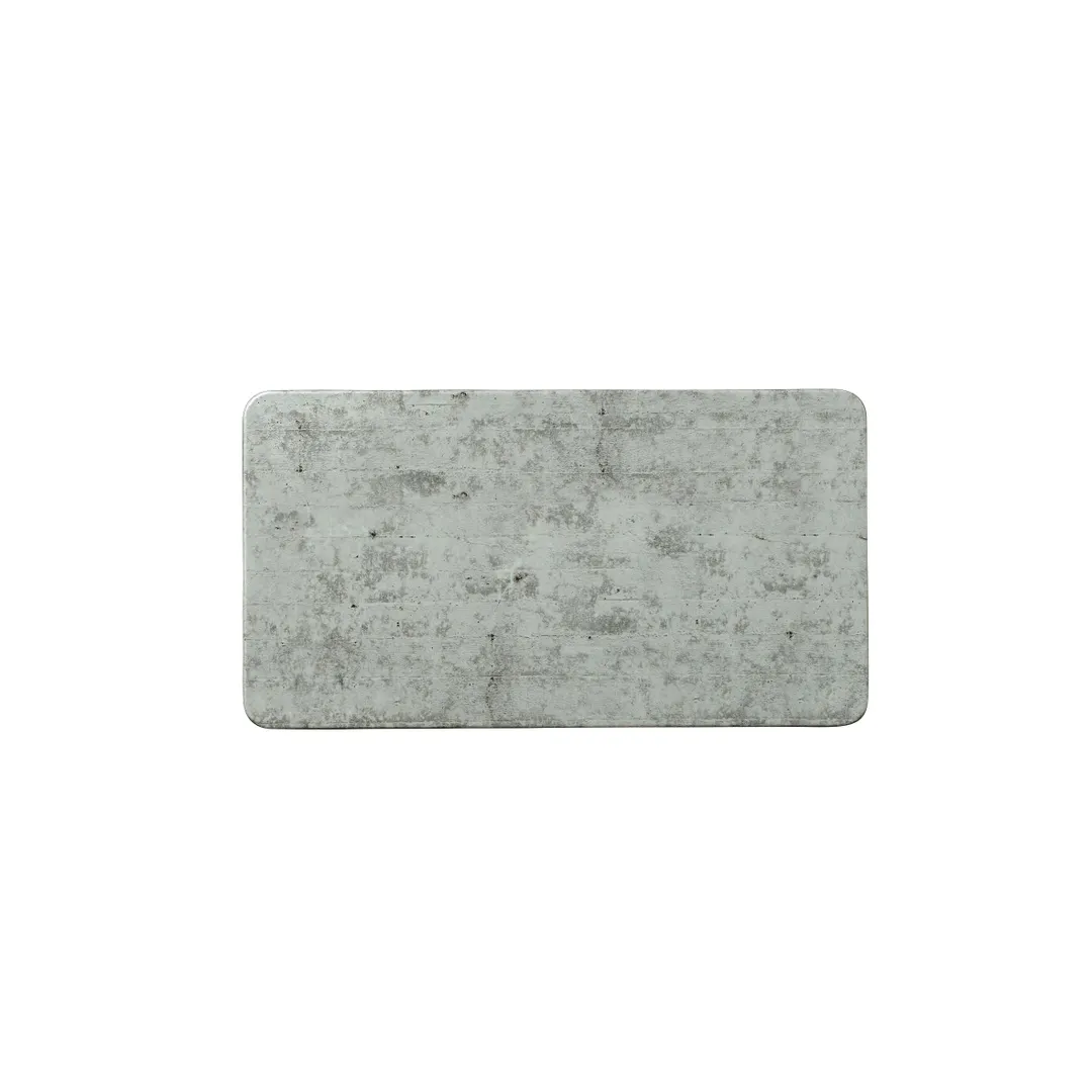 Steelite 68A601EL594 Plastic Serving Platter, 12-3/4" x 7" Rectangular Melamine Grays - 1 Dozen