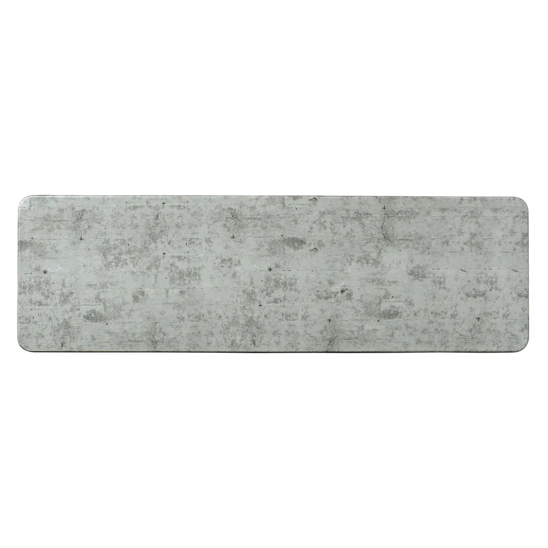 Steelite 68A601EL596 Plastic Serving Platter, 21" Rectangular Melamine, Grays Finish - 1 Dozen