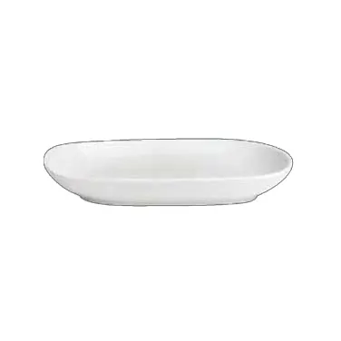 Steelite 6900E401 Oval Porcelain Tray, 7-1/4" x 5-1/8" Varick Bistro - 1 Dozen