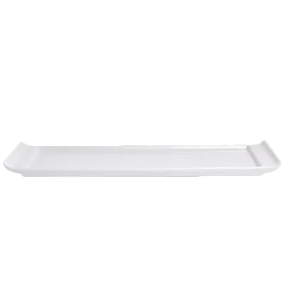 Steelite 6900E404 Rectangular Porcelain Tray, 13" x 6-1/2", Handled Varick Pub Design - 1 Dozen