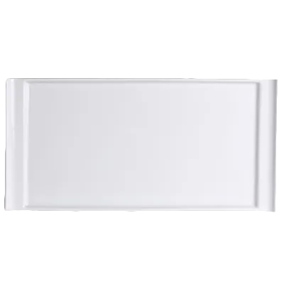 Steelite 6900E405 - Rectangular Porcelain Tray, 11-3/4" x 5-3/4", Handled Varick Pub Style - 1 Dozen