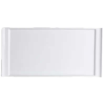 Steelite 6900E407 Rectangular Porcelain Tray 8" x 4", Handled Varick Pub Design - 1 Dozen