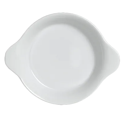 Steelite 6900E435 - Gratin Dish, 12 oz, 1-1/2" H x 6-1/4" W x 7-5/8" L, White Porcelain - 1 Dozen