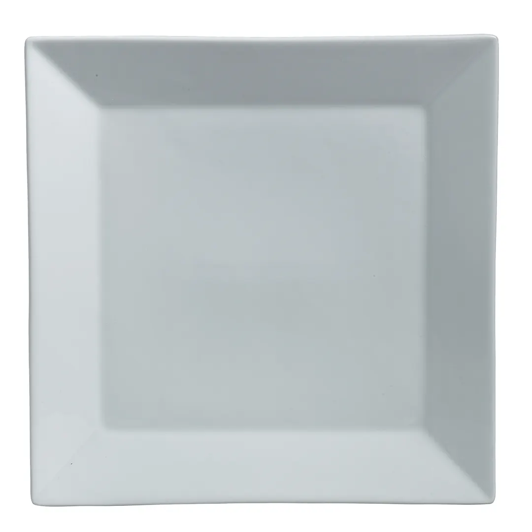 Steelite 6900E524 - Square 10.5" x 10.5" Rimmed Porcelain China Tray, Premium Dinnerware, 1 Dozen