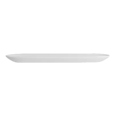 Steelite 6900E561 Olive Porcelain Oblong Tray, 12" x 1-3/4", Oval Elongated Design - 1 Dozen