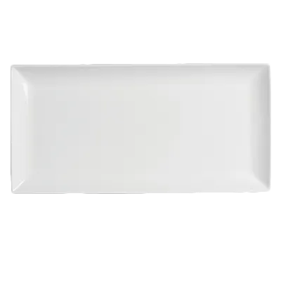 Steelite 6900E563 - Rectangular 11" x 7" Porcelain China Plate, Varick Pub Style - 1 Dozen