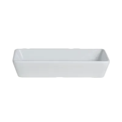 Steelite 6900E580 - Rectangular Porcelain China Tray, 6-7/8" x 5-1/8" x 1-1/4" H, Design - 1 Dozen
